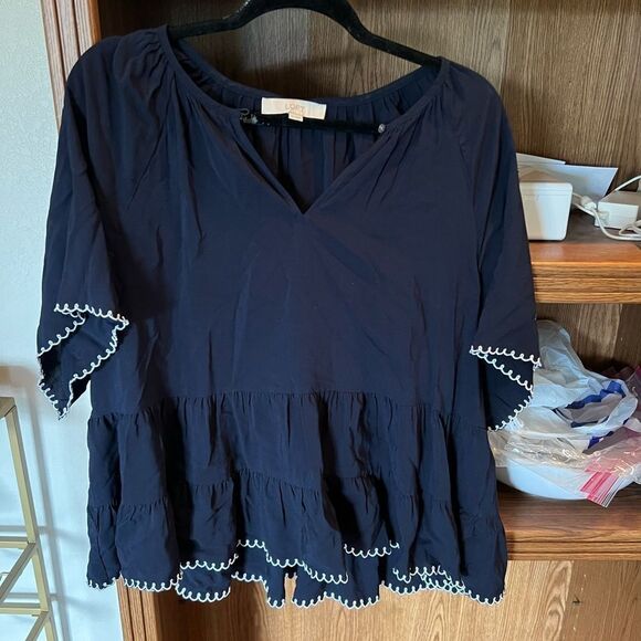 LOFT TEIRED TOP FOREVER - Picture 3 of 4